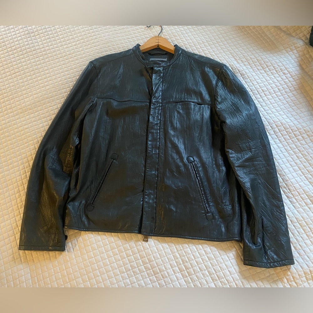 John Varvatos leather jacket